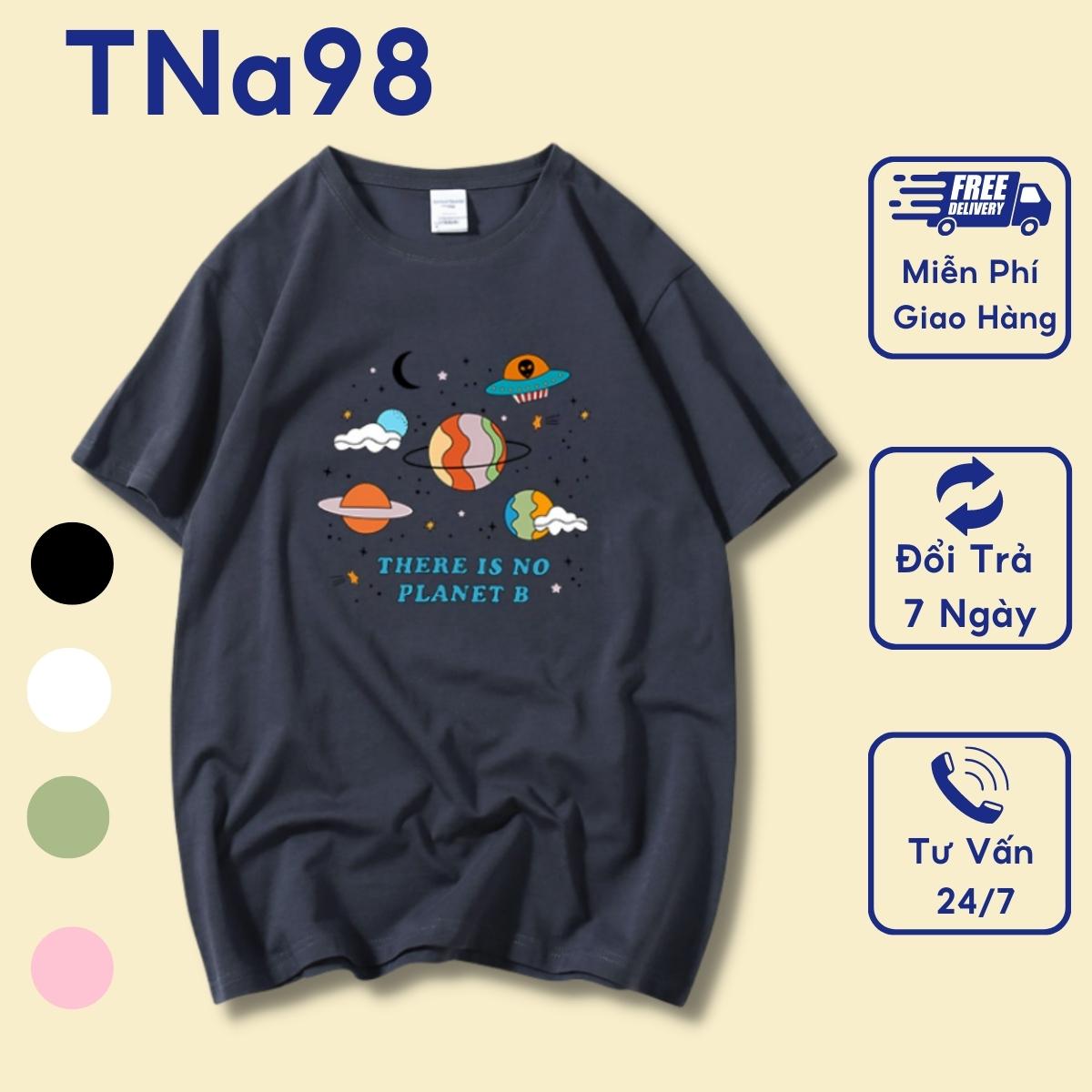 Áo phông unisex tna98 áo thun from rộng at03 cổ tròn chất cotton
