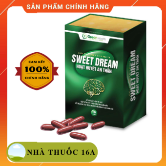SWEET DREAM - CHÍNH HÃNG - HỖ TRỢ HOẠT HUYẾT AN THẦN, CẢI THIỆN GIẤC NGỦ, GIẢM MẤT NGỦ, STRESS, TĂNG TUẦN HOÀN MÁU NÃO - HỘP 30 VIÊN