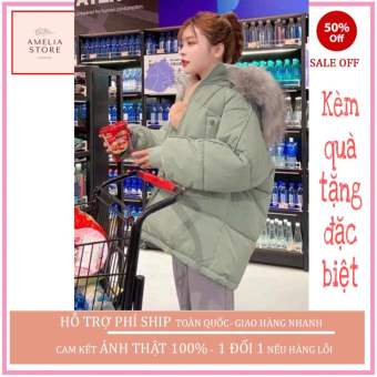 ÁO PHAO MŨ LÔNG MÀU XANH NGỌC AP03 THỜI TRANG HÀN QUỐC, AMELIA, ÁO PHAO HÀN QUỐC, ÁO PHAO NỮ DÁNG NGẮN, ÁO PHAO NỮ GIÁ RẺ, ÁO KHOÁC PHAO LÔNG VŨ NỮ 2020, ÁO KHOÁC PHAO MÙA ĐÔNG