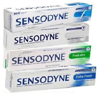 Combo 3 tuýp kem đánh răng Sensodyne 100gr, bộ 3 lọ kem đánh răng chống ê buốt