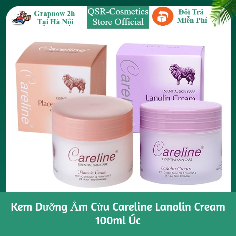 Kem Dưỡng Ẩm Cừu Careline Lanolin Cream 100ml Úc