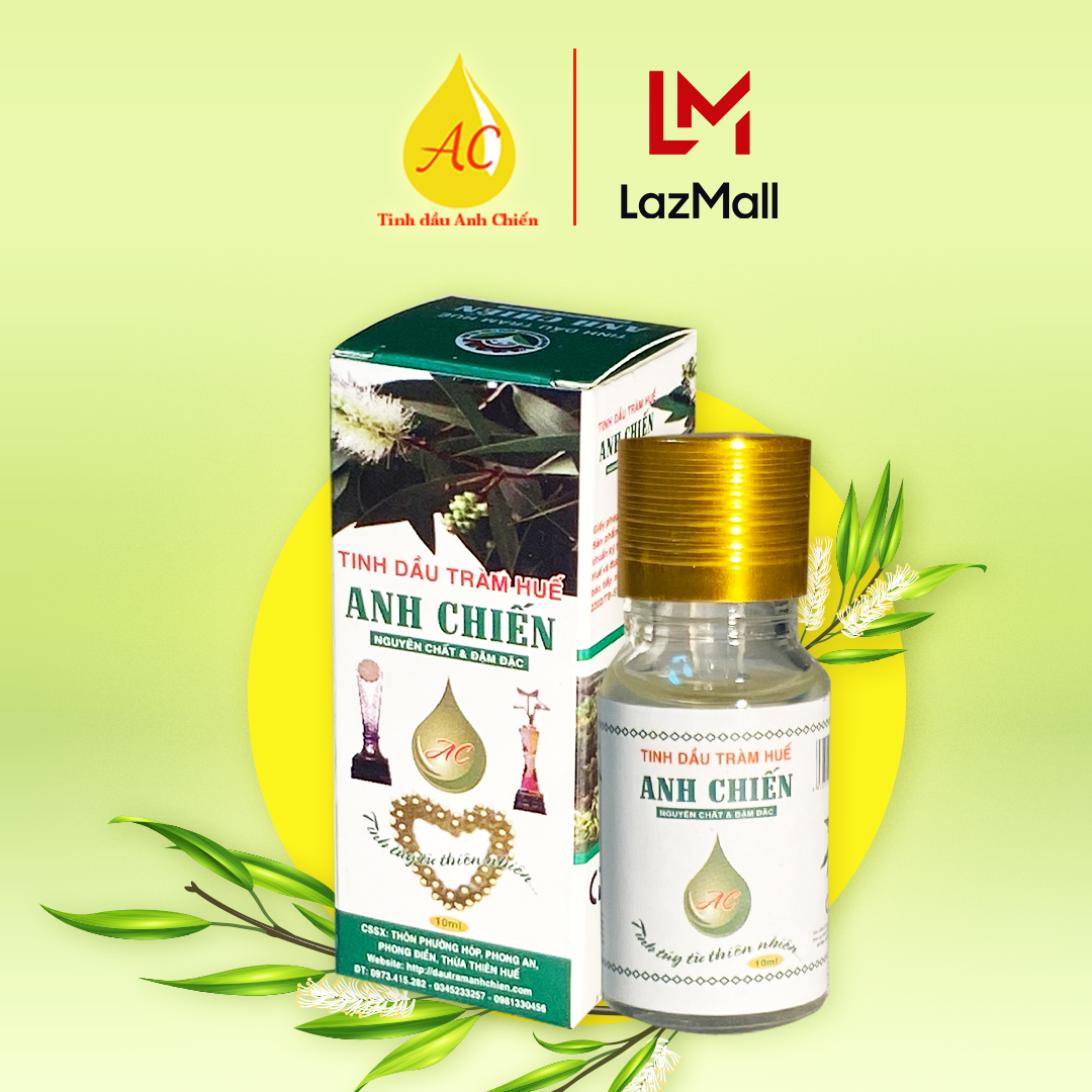Tinh dầu tràm anh chiến - dầu tràm huế nguyên chất 100% - 10ml