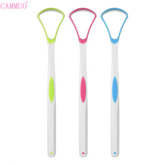 Cammuo Silicone Lưỡi Scraper Lưỡi Làm Sạch Bàn Chải Sơn Làm Sạch Hơi Thở Vi Khuẩn Loại Bỏ Màu Sắc Ngẫu Nhiên 1PC