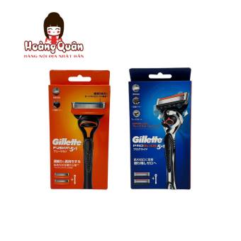 Dao cạo râu Gillette Fusion 5 lưỡi Nhật Bản nội địa và lưỡi dao cạo râu thay thế Proglide, Proshield - Hoàng Quân hàng nội địa Nhật Bản