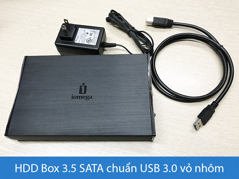 Box ổ cứng hdd pc 3.5 usb 3.0 thương hiệu iomega chính hãng