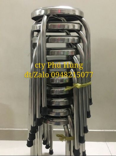GHẾ INOX  CAO 50CM