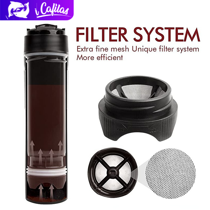 Portable French Coffee and Tea Final Press Maker Coffee Filter Reusable  Full Bodied Coffee Press Maker
