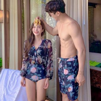 Đồ bơi đôi nam nữ đi biển mùa hè mã L15