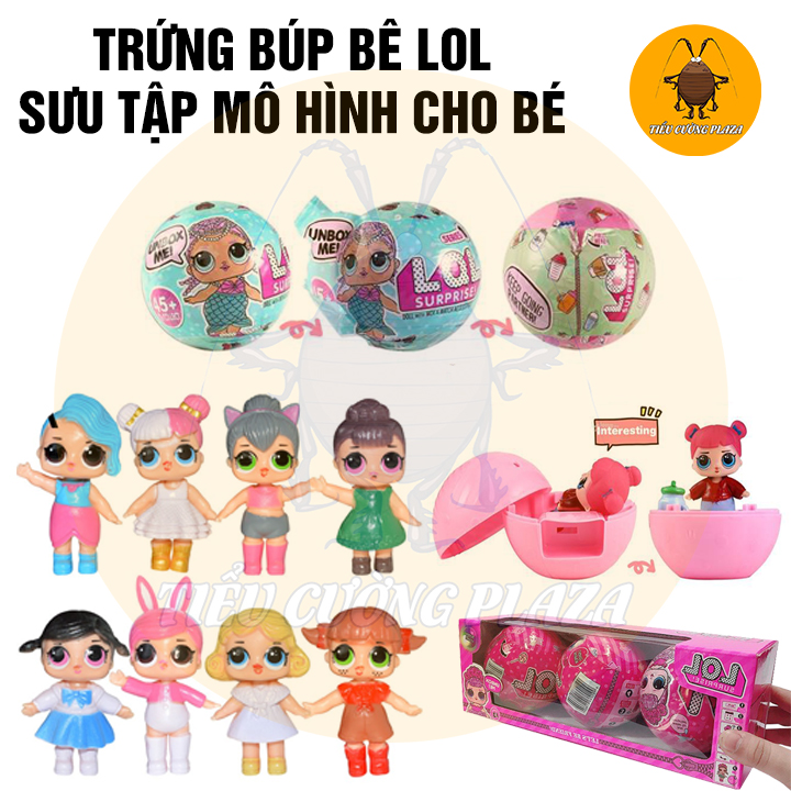 Trứng búp bê lol size lớn 9,5cm có thể đổi màu trong nước lạnh mô hình búp bê trong trứng đi kèm phụ kiện đáng yêu, trứng đồ chơi tạo sự bất ngờ sưu tầm nhân vật búp bê cho bé