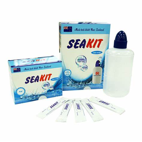 Gói muối rửa mũi Seakit Nam Hà-Muối tinh khiết rửa mũi, an toàn tiện lợi