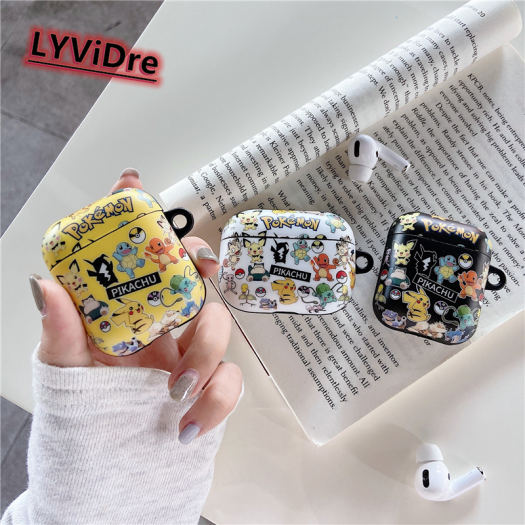 Quả Cầu Pokemon Pikachu Vẽ Tranh LYViDre Trường Hợp Quái Vật Nhỏ Túi Bọc Hộp Sạc Tai Nghe Không Dây Ốp Bảo Vệ Mềm Cho Apple AirPods Pro Vỏ AirPods 3 2 1