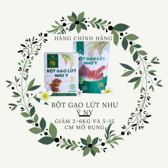 Bột Gạo Lứt Như Ý Ny, Bột Gạo Lứt Giảm Cân Như Ý Ny 100% organic, giảm cân, lợi sữa an toàn và hiệu quả, 800g