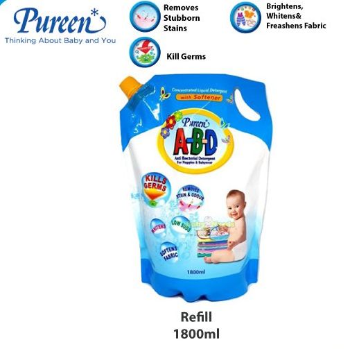 [ LELONG TERMURAH + FREEGIFT ] - PUREEN A-B-D LIQUID DETERGENT / SABUN ABD / SABUN BASUH BAJU BAYI / SABUN MURAH