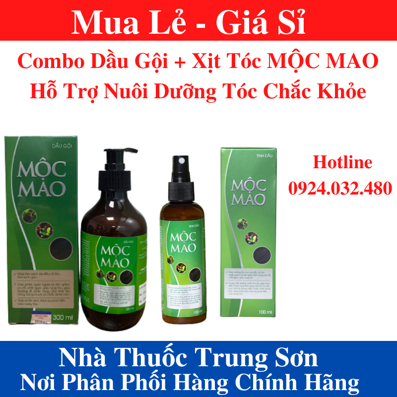 ]dầu gội mộc mao - dầu xịt mộc mao - hỗ trợ nuôi dưỡng tóc chắc khỏe - hỗ trợ nuôi dưỡng tóc chắc khỏe - trung sơn 1