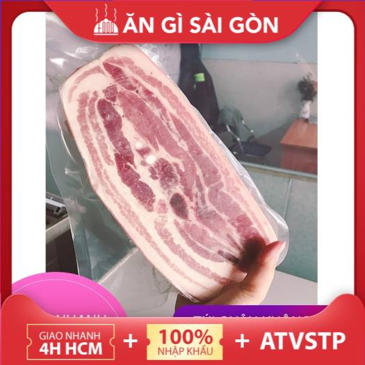 Ba Rọi Heo Nga/Ba Lan còn sườn (1kg) Nhập Khẩu - Giao Nhanh 2H HCM - Thịt tươi mềm trong ngày