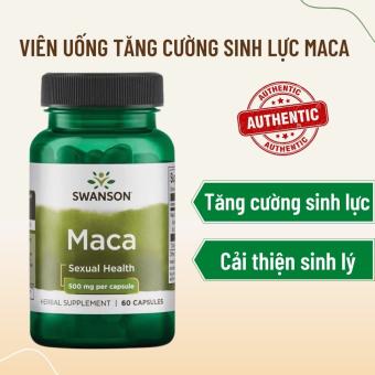 Swanson Maca Tăng Cường Sinh Lực Sức Khỏe - Chiết Xuất Sâm Maca tự nhiên