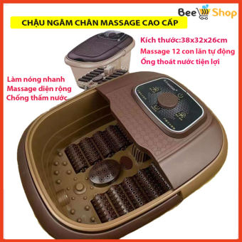 Chậu Ngâm Chân Massage, Bồn Ngâm Chân Massage Cao Cấp Con Lăn Tự Động Massage, Bồn Ngâm Chân Nước Nóng, Máy Ngâm Chân Massage Ngừa Phong Thấp, Lưu Thông Khí Huyết, Giúp Thư Giãn Thoải Mái Sau Ngày Làm Việc Mệt Mỏi, Tốt Cho Sức Khỏe Gia Đình