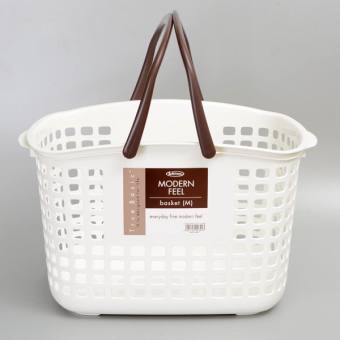 Giỏ đựng đồ giặt Modern Feel Lustroware Nhật Bản cỡ trung L_5032WB