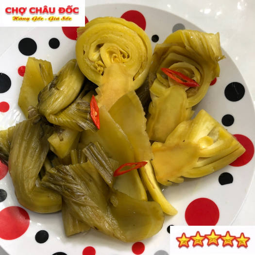 1kg Dưa Cải Muối Chua Châu Đốc Giòn Thơm Hương Vị Miền Tây ( Không Cân Nước )