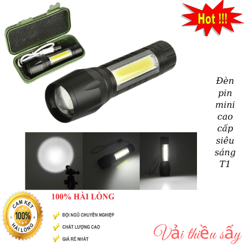 Đèn pin mini siêu sáng T1,Đèn pin mini cao cấp siêu sáng T1