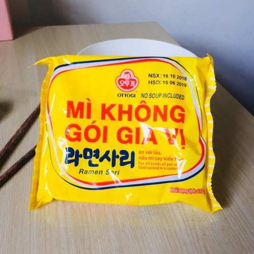 Combo 5 gói - mì Không Gói Gia Vị OTTOGI 110G,
