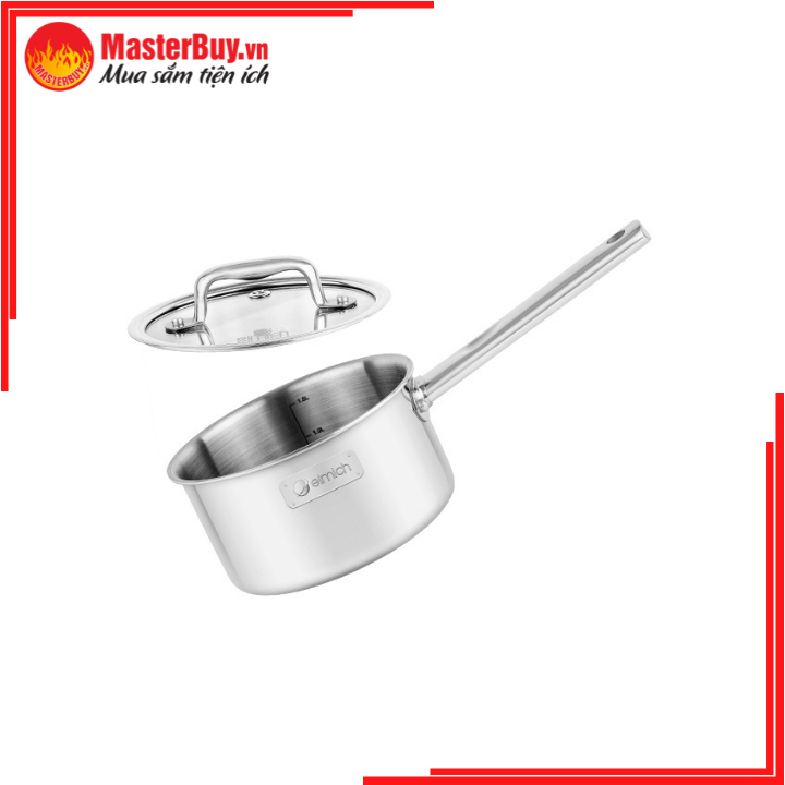 Quánh inox liền khối Elmich Trimax ECO EL-3990 size 16cm
