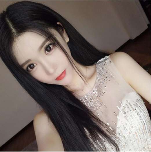 Tóc giả nữ thẳng tự nhiên Hàn Quốc CÓ DA ĐẦU - TG21 ( MÀU ĐEN )