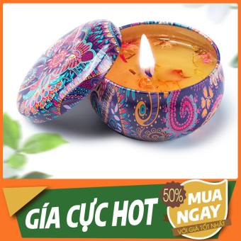 Nến thơm phòng hoa khô thiên nhiên, nến sáp thơm thư giãn cao cấp - THE BEST CHOICE
