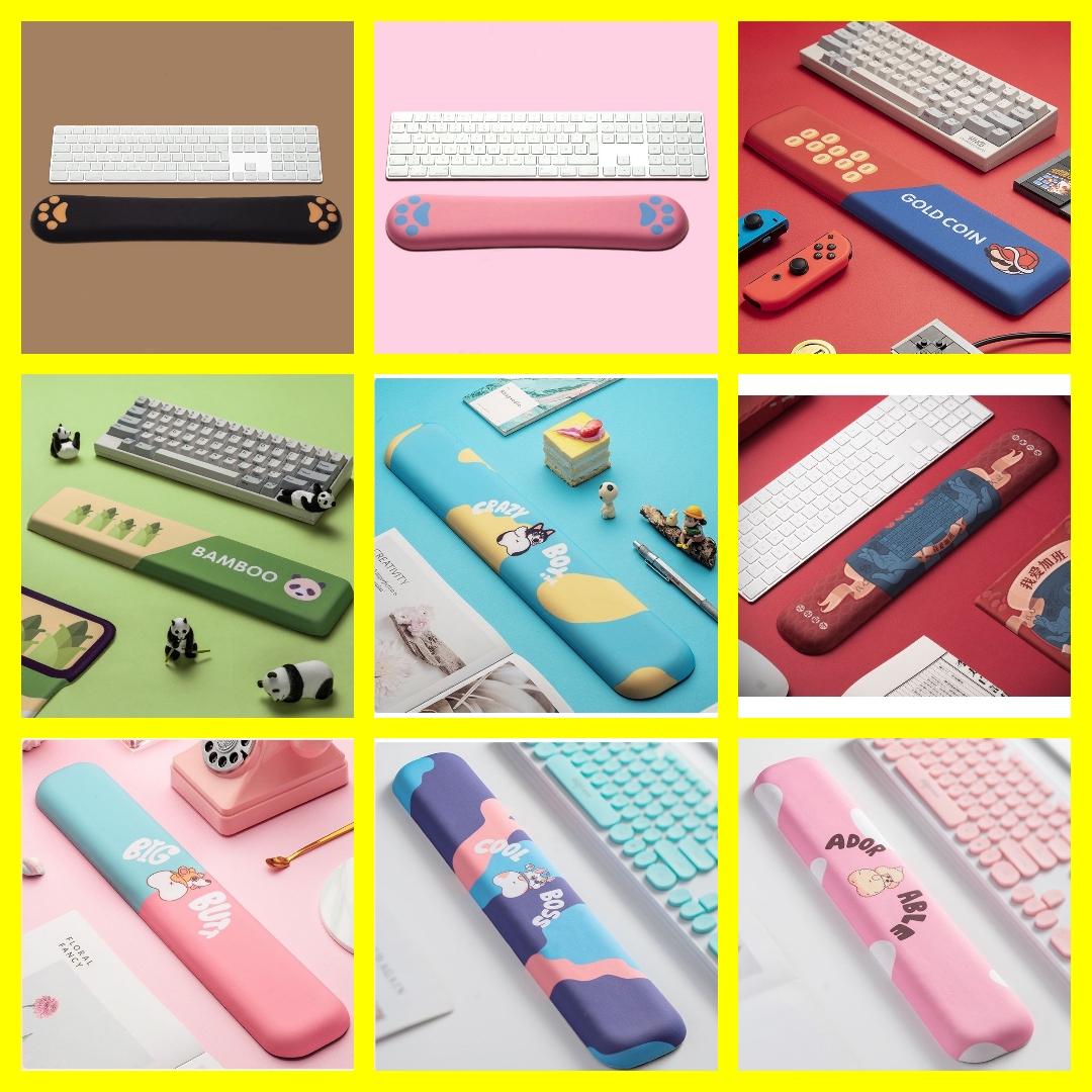 [HCM]Miếng kê tay bàn phím đệm silicon hình Corgi Husky Bulldog cực cute và dễ thương