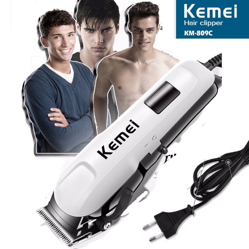 Tông đơ cắt tóc có dây chuyên nghiệp Kemei 809C,tông đơ cắt tóc trẻ em,máy cắt tóc cho bé,tông đơ cắt tóc chuyên nghiệp,tông đơ cắt tóc người lớn