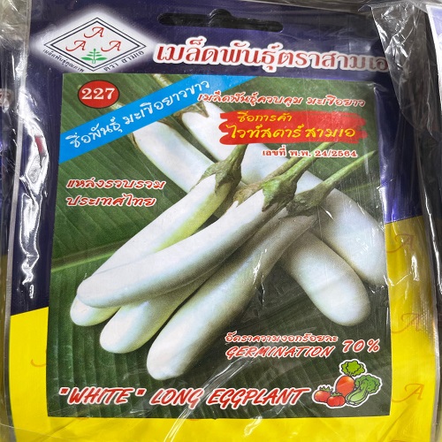 Hạt giống Cà trắng quả dài nhập nguyên gói Thái Lan