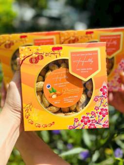 Hạnh nhân rang bơ hộp giấy 350g - Quà biếu Tết sang trọng