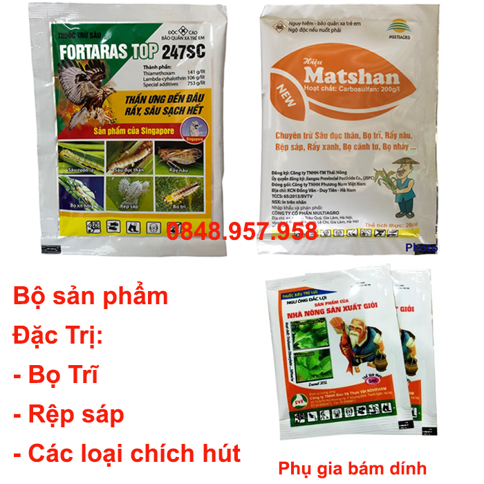 Bộ sản phẩm đặc hiệu diệt trừ Bọ trĩ, rệp sáp trên hoa hồng; Đặc hiệu trừ bọ trĩ hoa hồng; đặc hiệu trừ rệp sáp hoa hồng; Đặc hiệu trừ bù lạch mai vang; thuốc trừ bọ trĩ hoa hồng