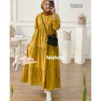 kirania midi drees/tunik wanita kekinian