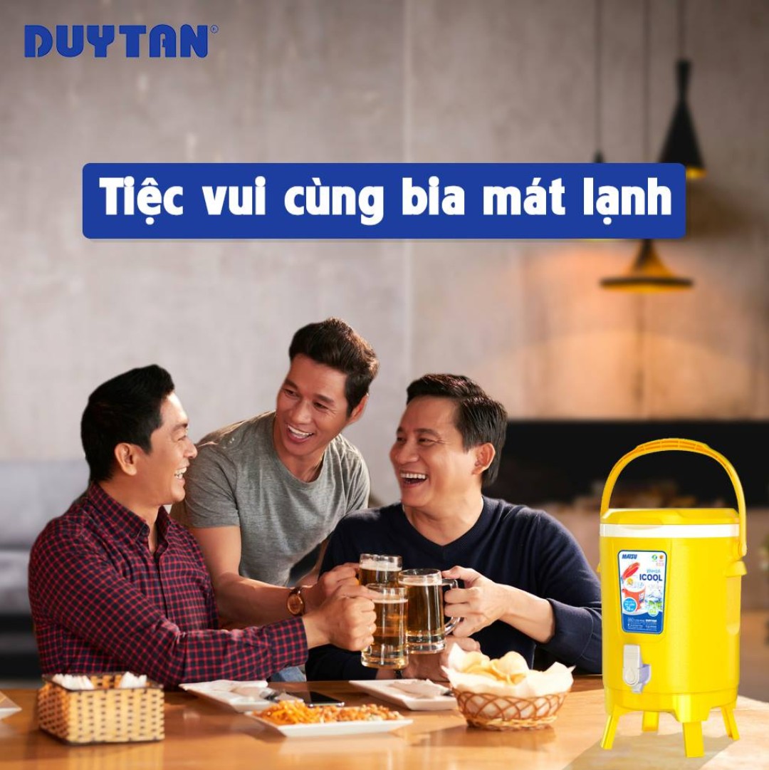 Bình đá icool Duy Tân 8Lit -36h giữ nhiệt_ Giao màu ngẫu nhiên.