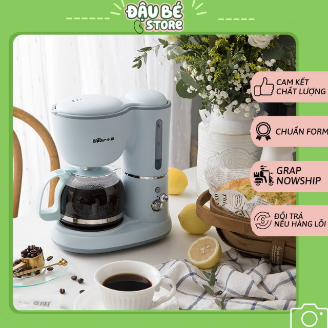 Máy pha trà / cà phê mini tự động bear kfj-a06k1 chính hãng - máy pha cafe đa năng bảo hành 12 tháng - daube - gd008