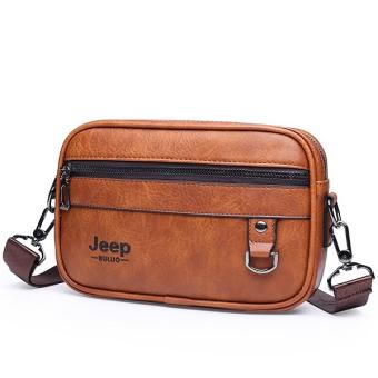 Ví nam da bò cao cấp Jeep, túi đeo chéo nam nữ, Clutch nam, bóp cầm tay có dây đeo chéo kèm dây ngoắc tay tiện lợi, bảo hành 12 tháng