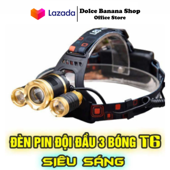 ĐÈN PIN ĐỘI ĐẦU SIÊU SÁNG- Đèn Pin Đội Đầu 3 Đèn Led Siêu Sáng nhỏ gọn tiện lợi-phù hợp với mọi đối tượng- đèn pin đội đầu siêu sáng tặng kèm pin và dây sạc BẢO HÀNH 12 THÁNG