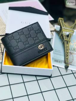 BÓP VÍ NAM NGẮN HỘP GC DẬP LOGO DA DẬP GC