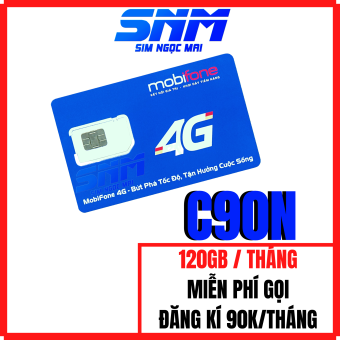 Sim 4G Mobifone C90N Miễn Phí Tháng Đầu 120Gb data - 4Gb/Ngày - Miễn Phí Gọi - Sim  Ngọc Mai