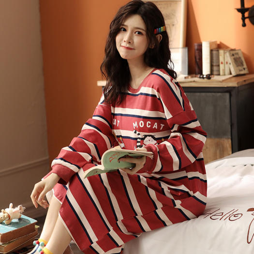 GU Official | Bộ đồ ngủ cotton hữu cơ (Áo dài tay & quần dài) | Trang web  đặt hàng thư thời trang