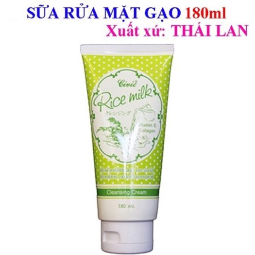 Sữa rửa mặt gạo Civic Rice milk Thái Lan 180ml