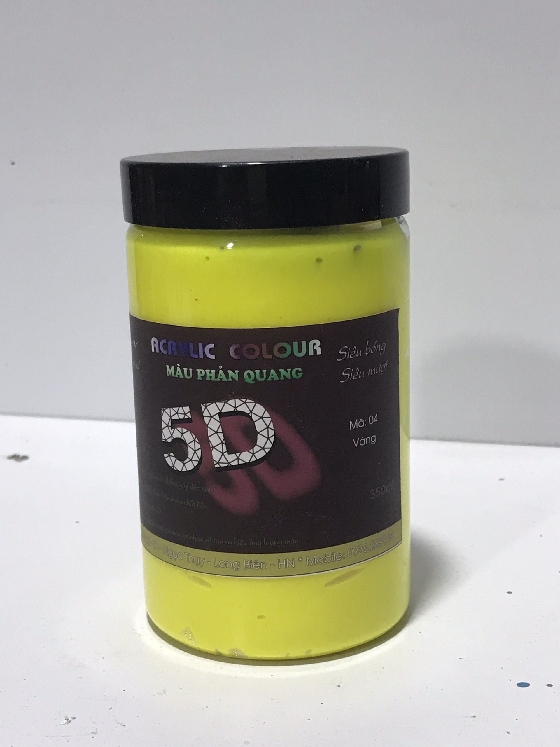 👌 màu phản quang👌 vẽ trên mọi chất liệu - hũ 350ml