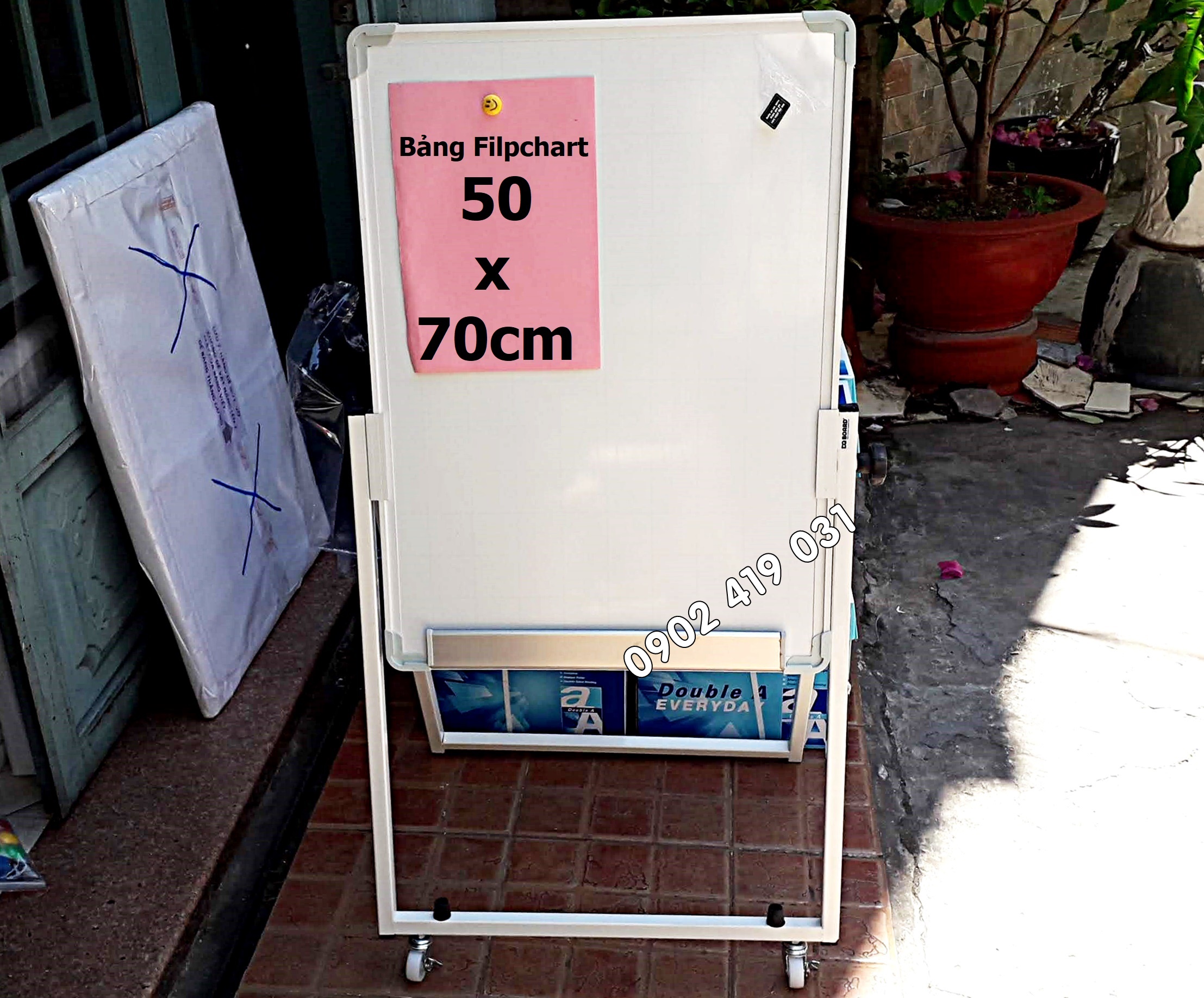 Bảng flipchart chân gấp dq board 50x70cm
