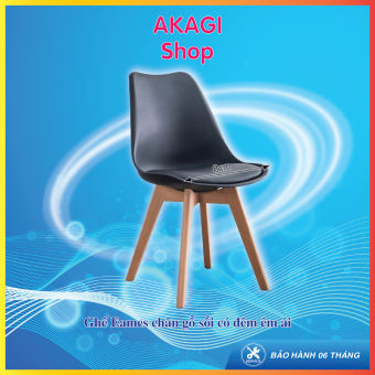 Ghế EAMES chân gỗ sồi có đệm êm ái