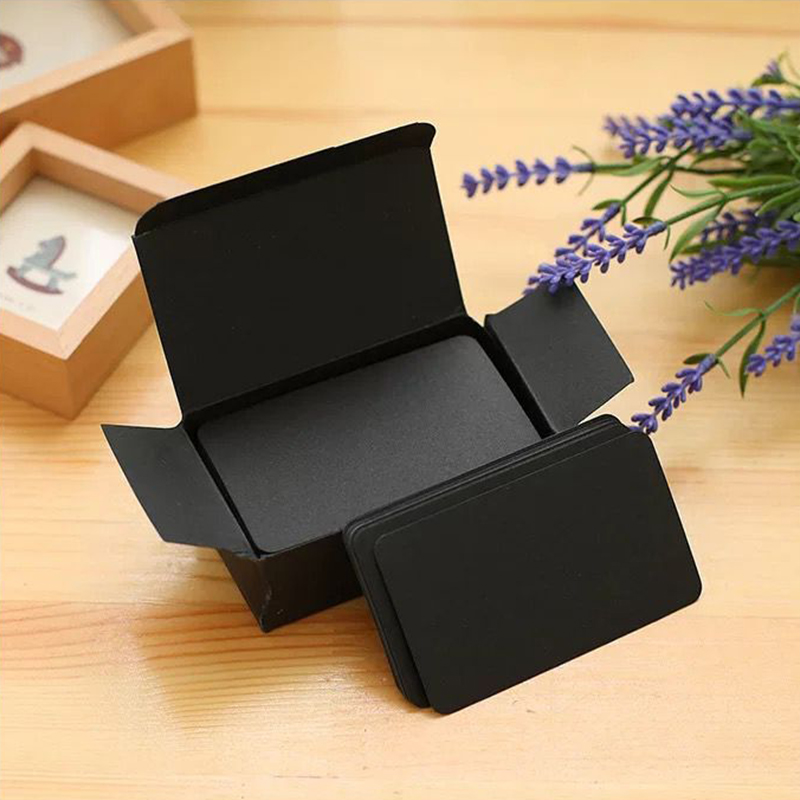 【100PCS】 Boxed Blank Card Greeting Card Postcard Graffiti Bookmark Message Card Small Note Pad