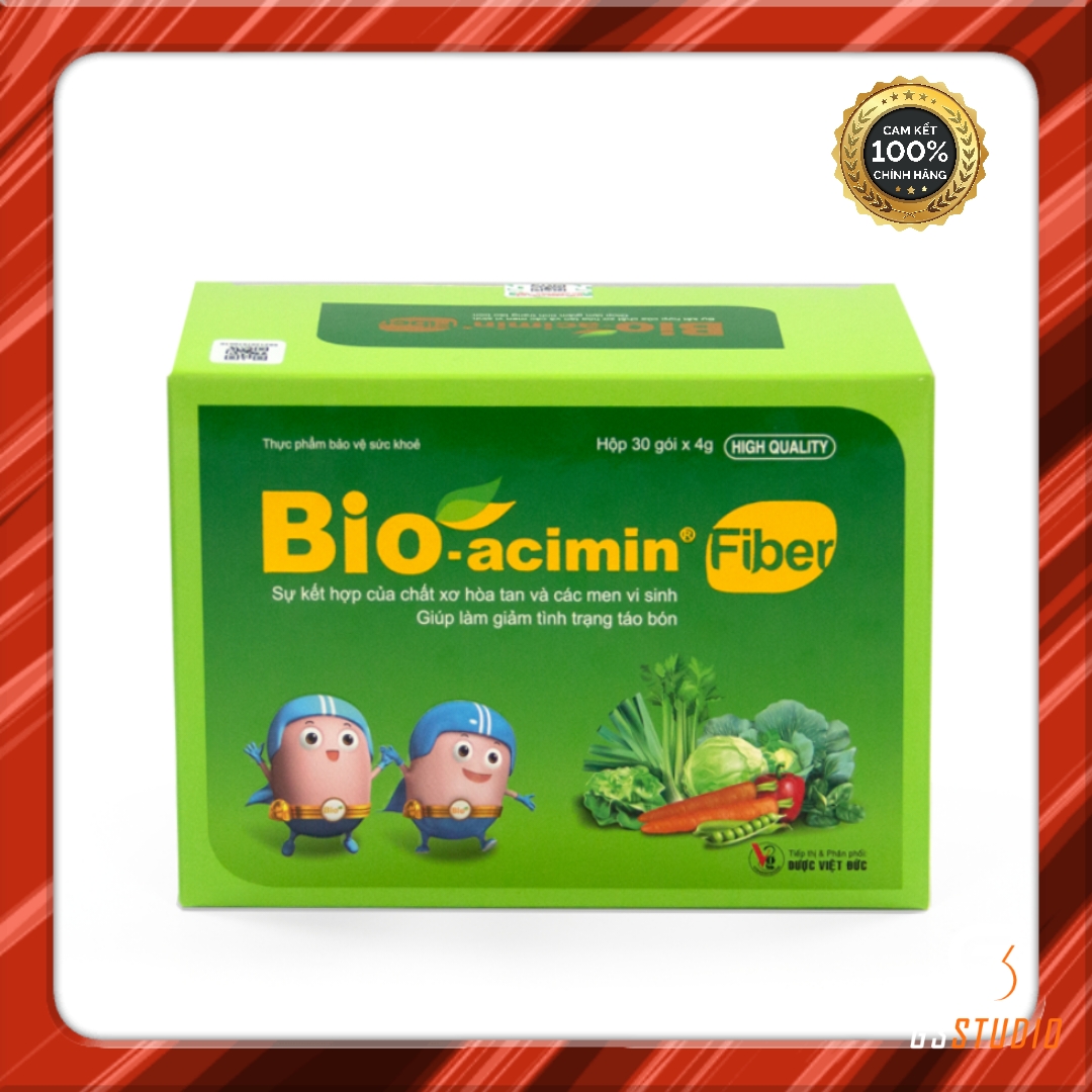 Bio acimin fiber chất xơ hòa tan - chất xơ cho trẻ nhỏ và bà bầu hộp 30 gói