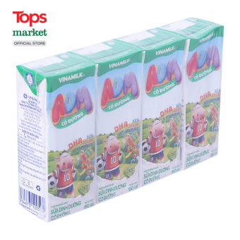 Sữa Vinamilk ADM Có Đường 180Ml*4 - Siêu Thị Tops Market