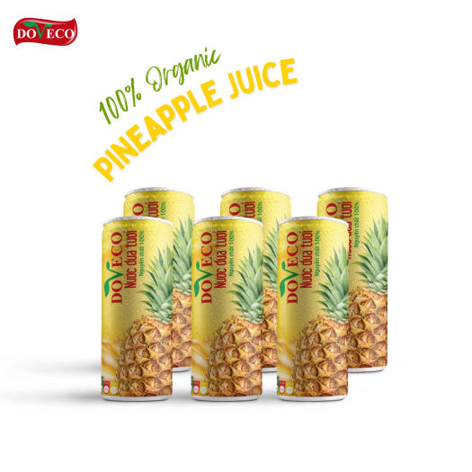 DOVECO Nước ép dứa nguyên chất Đồng Giao Ninh Bình - Lon 330ml