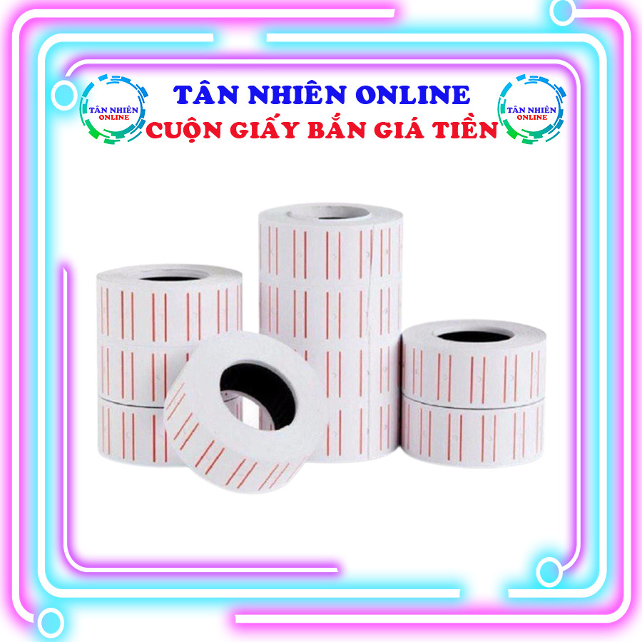 Combo 4 cuộn băng keo cho máy bắn giá tiền, tân nhiên online